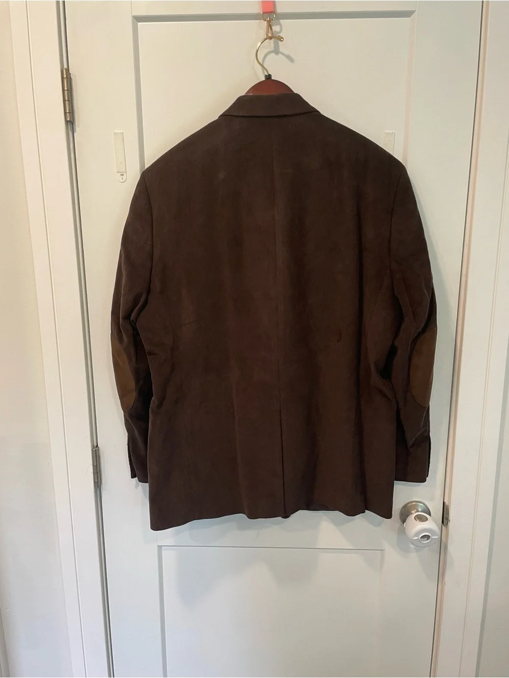Lauren Ralph Lauren Mens Brown Corduroy Blazer Elbow Patches 46R Sport Coat